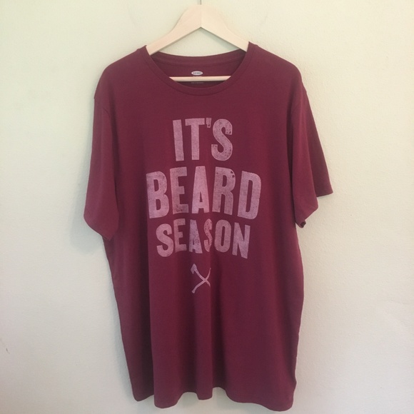 Old Navy Other - Old Navy "It's Always Beard Season" Graphic Tee